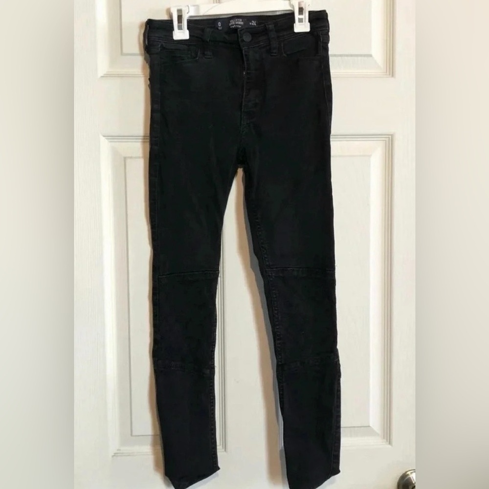 Hollister Women’s Size 0 Super Skinny Jeans High Rise Black Rinse Y2K GUC